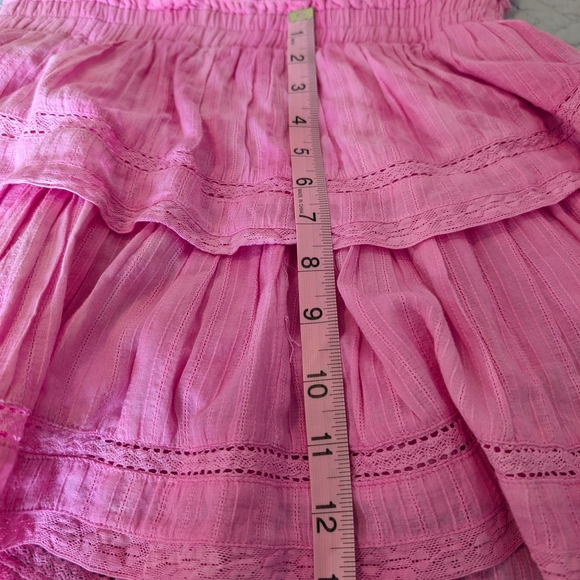 LoveShackFancy Pink Ruffle Mini Dress - Picture 11 of 13